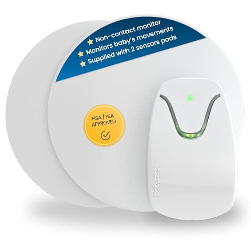 Babysense 7 Baby Sleep Breathing Movement Monitor for Newborn and Infants, No WiFi, Non Wearable, Non Contact Monitor with 2 Under-Mattress Sensors for Full Crib Coverage, FSA Baby Monitor