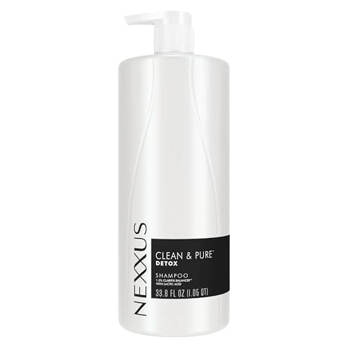 Nexxus Clean & Pure Shampoo Detox for Professional-Level Silicon, Sulfate & Paraben Free Hair Care Powered by CLARIFIX BALANCER Technology with Lactic Acid 33.8 oz