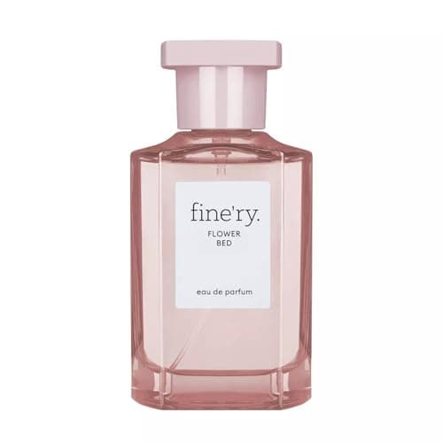 Fine'ry Flower Bed Peony Apple Perfume for Women & Girls - Lush Peony, Green Apple & Blooming Jasmine - Floral, Fresh, Full Size, Long-Lasting Hair & Body Cologne Parfum Fragrance (60mL)