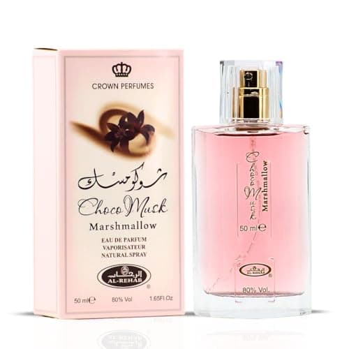 Al-Rehab Choco Musk Marshmallow Eau de Parfum for Women - 50ml (1.65 oz) | Gourmand Perfume with Strawberry, Marshmallow & Cocoa | Sweet, Fluffy & Addictive | Long-Lasting Arabian Dessert Scent