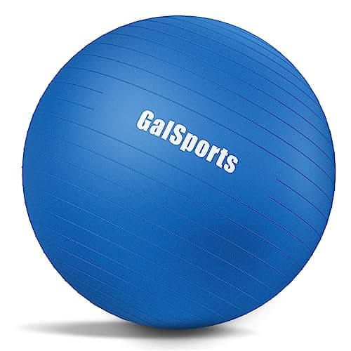 GalSports Anti-Burst Slip Resistant Stability Ball - Swiss Ball for Home Gym & Physical Therapy