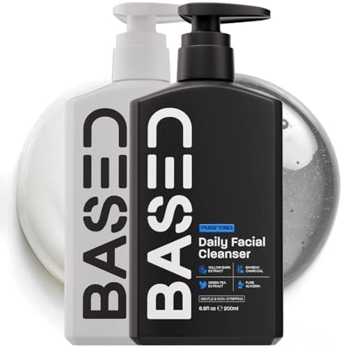 BASED Daily Skincare Duo | Purifying Face Wash + Restoring Moisturizer | Built For All Skin Types | Healthy Ingredients | Hormone Safe - ZERO Endocrine Disruptors
