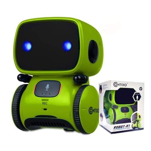 Contixo R1 Kids Robot Toy, Mini Electronic Robot with Lights, Music, Dancing, Touch Sensor, Educational Toy for Boys Girls Ages 3-8