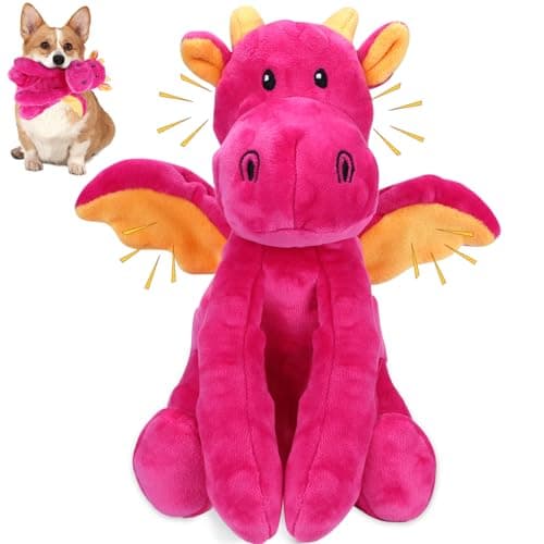 Letsmeet Dog Toys for Large Plush Dog Chew Toy with Squeaker and Crinkle Paper, Interactive Puppy Toys to Reduce Boredom and Anxiety, Tough Tug of War Pet Toys for Small, Medium and Large Dogs