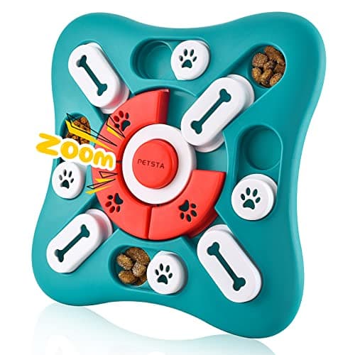 PETSTA Dog Puzzle Toys, Treat Dispensing Dog Enrichment Toys for IQ Training and Brain Stimulation, Interactive Mentally Stimulating Toys as Gifts for Puppies, Cats, Dogs