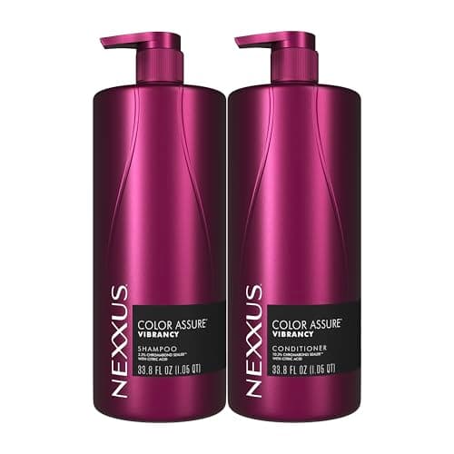 Nexxus Color Assure Color Care 2 Count for Vibrancy Shampoo, Conditioner Color Treated Hair Powered by Chromabond Sealer with Citric Acid 33.8 fl oz