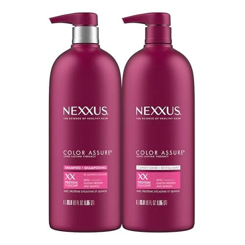 Nexxus Color Assure Shampoo and Conditioner for Color Treated Hair Color Assure Enhance Color Vibrancy for Up to 40 Washes 33.8 oz, 2 Count